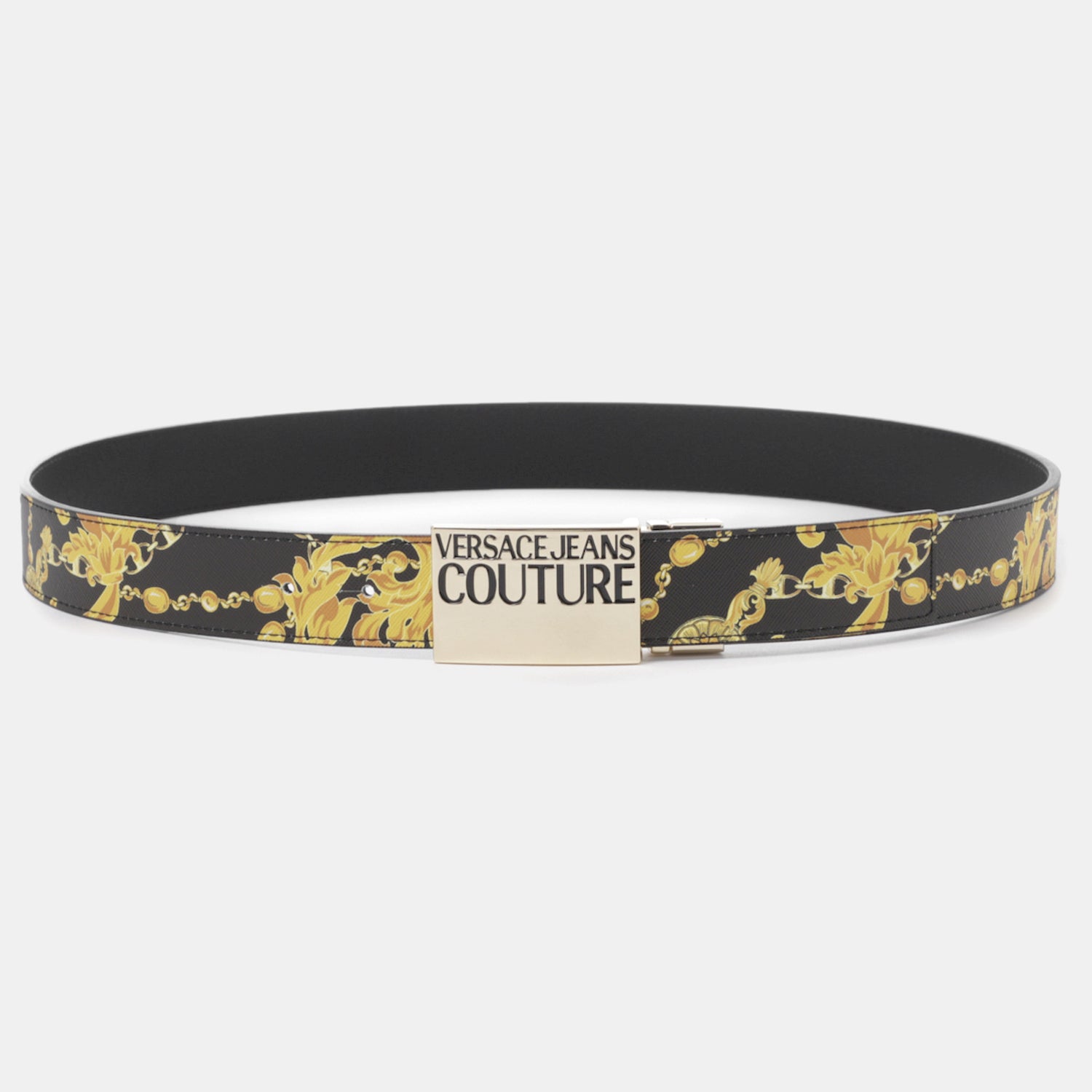 Versace Cinto Belt 75ya6f32 Blk Gold Preto Ouro_shot2