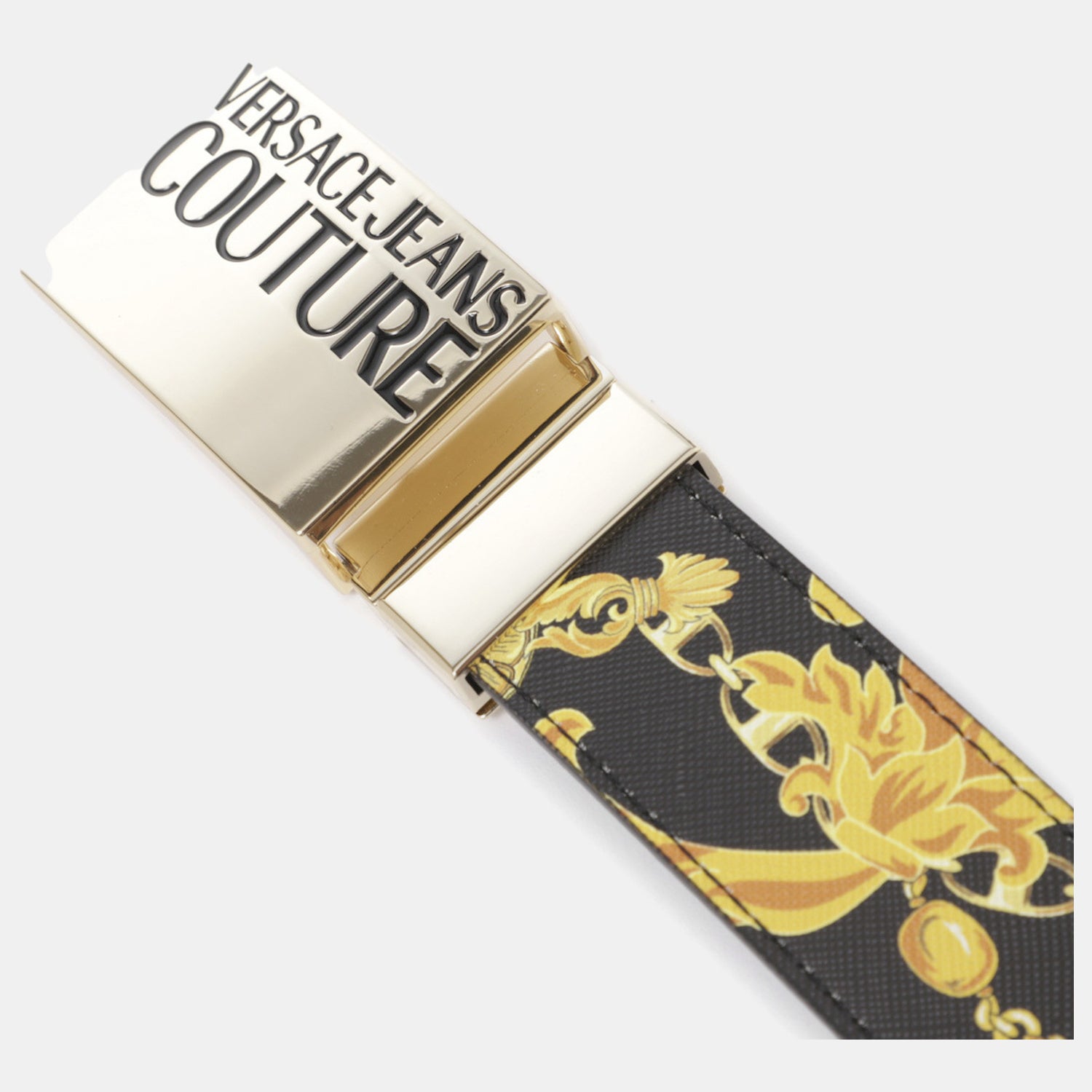 Versace Cinto Belt 75ya6f32 Blk Gold Preto Ouro_shot3