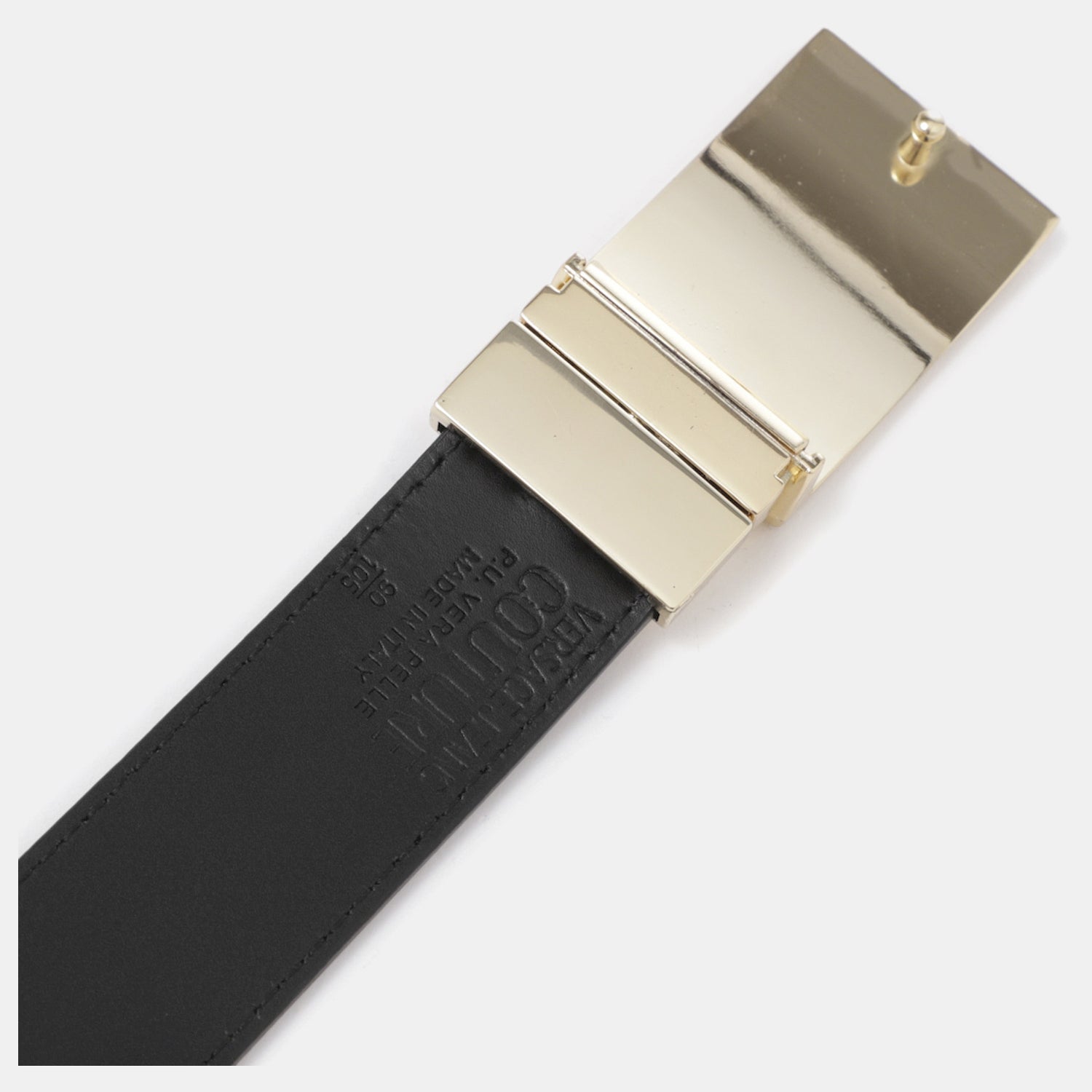 Versace Cinto Belt 75ya6f32 Blk Gold Preto Ouro_shot4