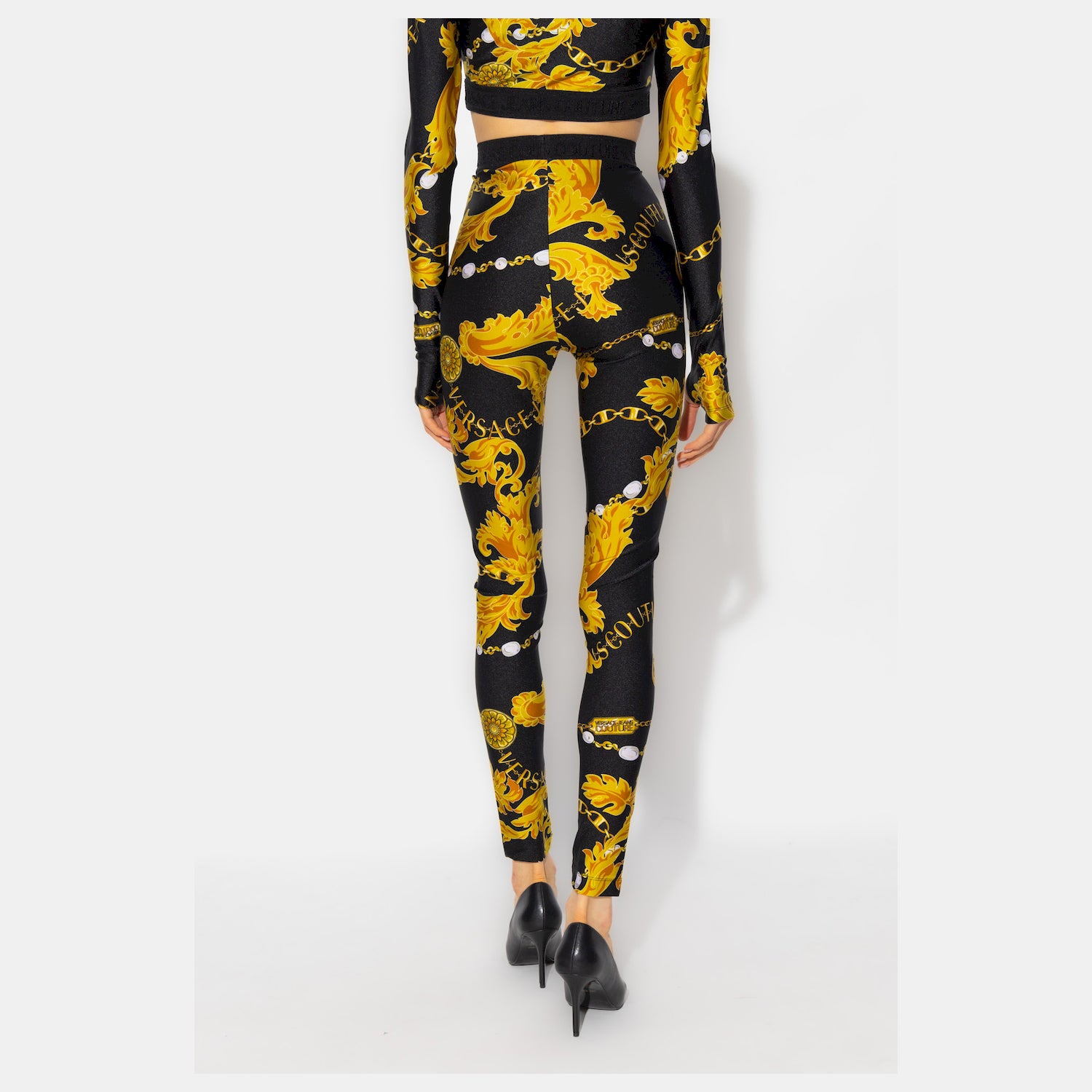 Versace Legging 75hac101 Blk Gold Preto Ouro_shot3
