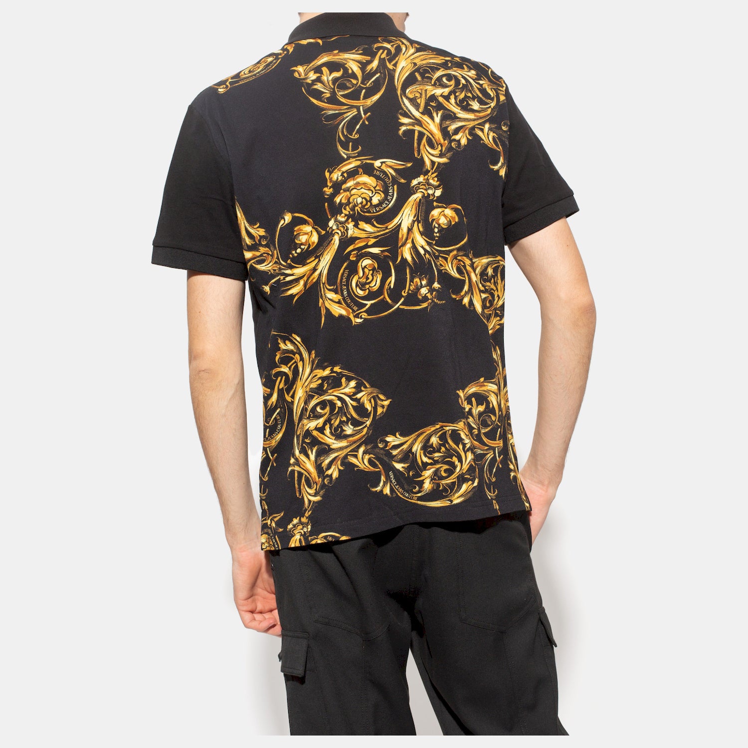 Versace Polo 72gag6r0 Black Preto_shot3
