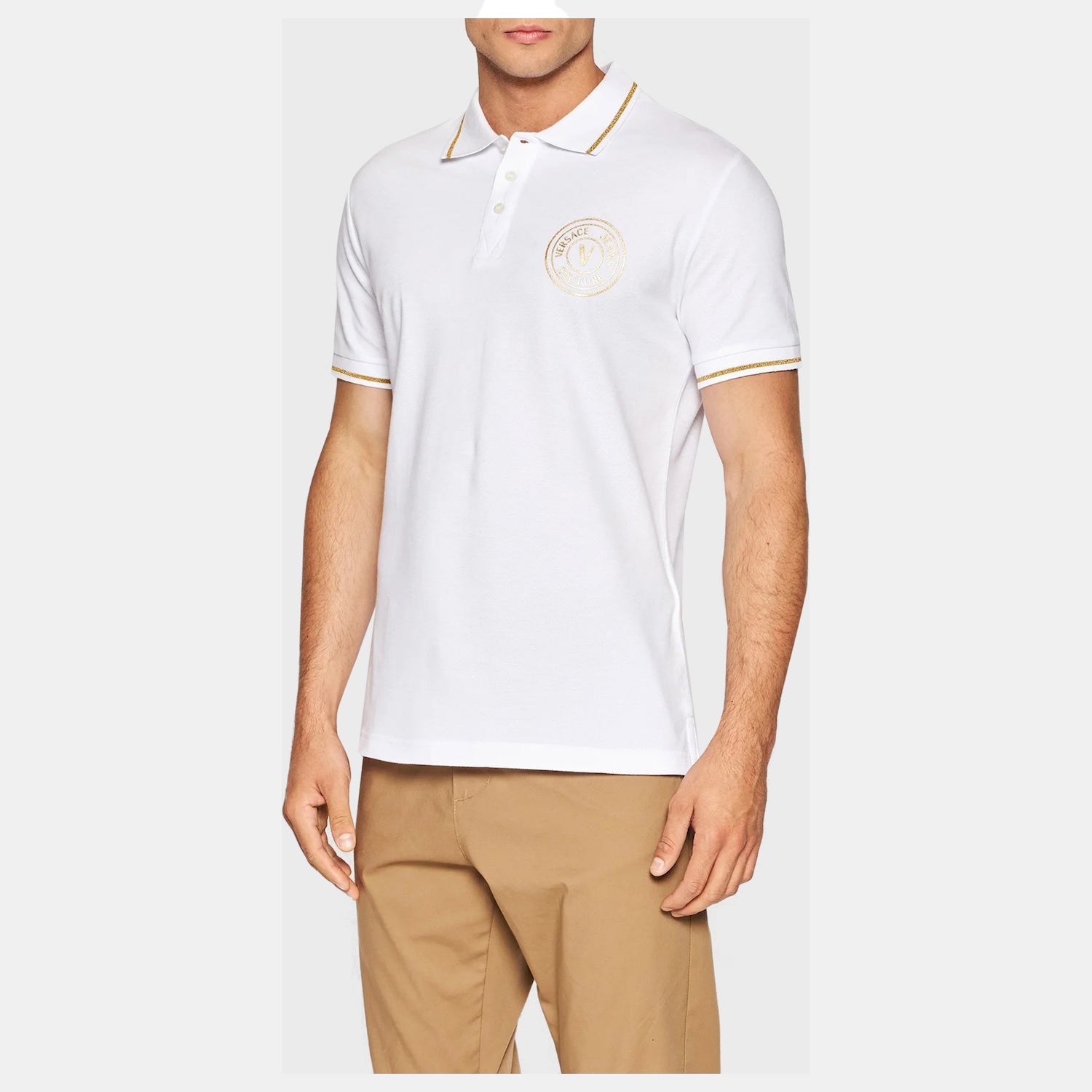 Versace Polo 73gagt01 White Branco_shot1