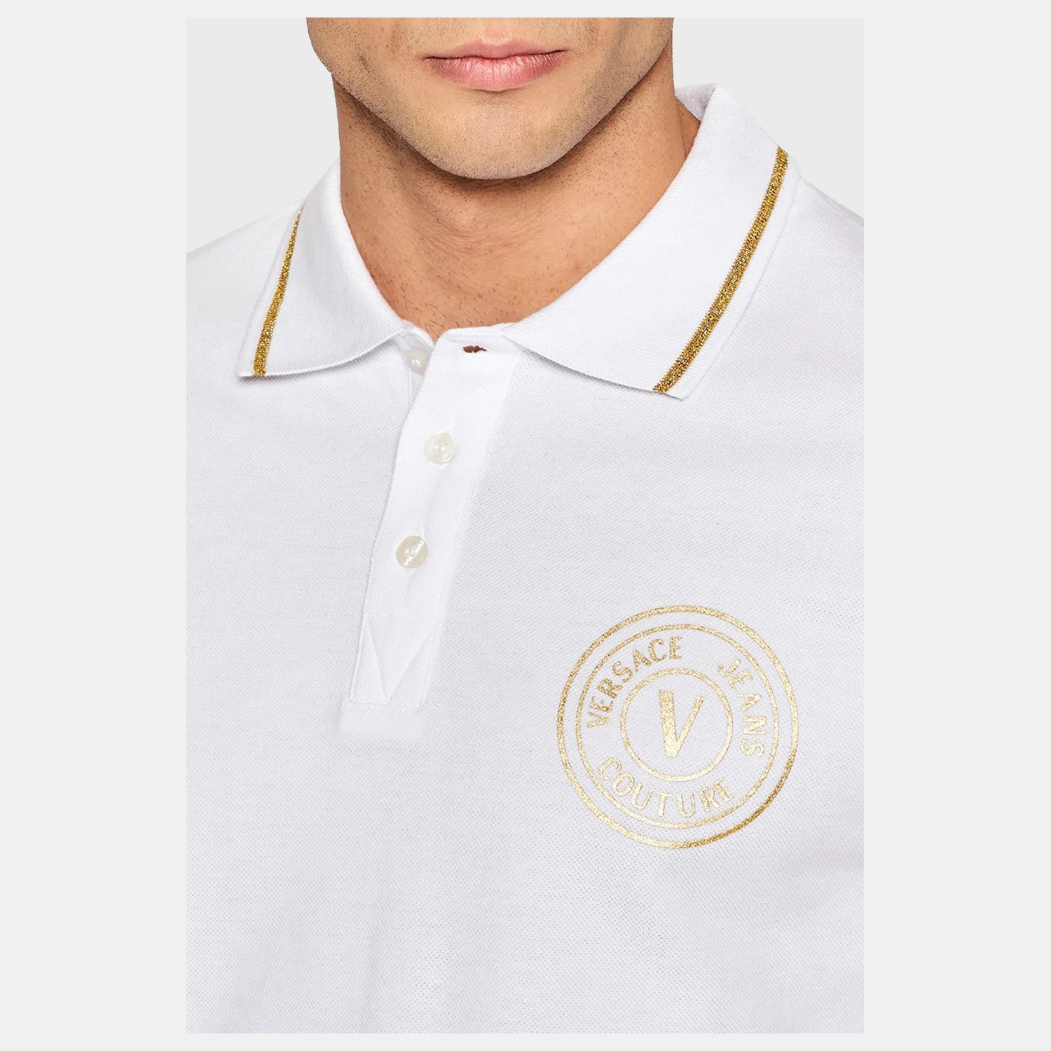 Versace Polo 73gagt01 White Branco_shot3