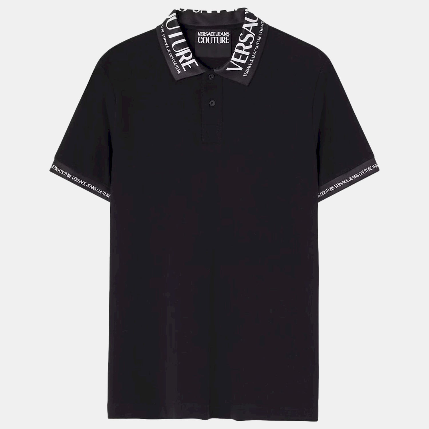 Versace Polo 74gagt02 Black Preto_shot4