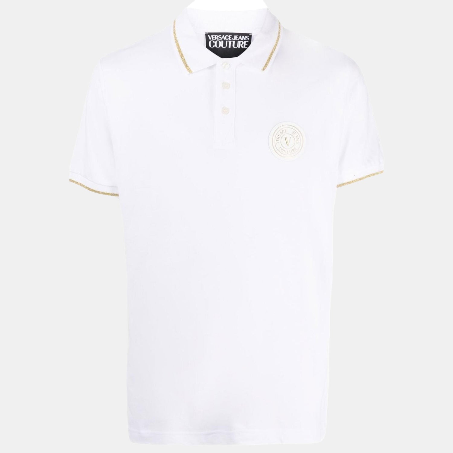 Versace Polo 74gagt08 Whi Gold Branco Dourado_shot3