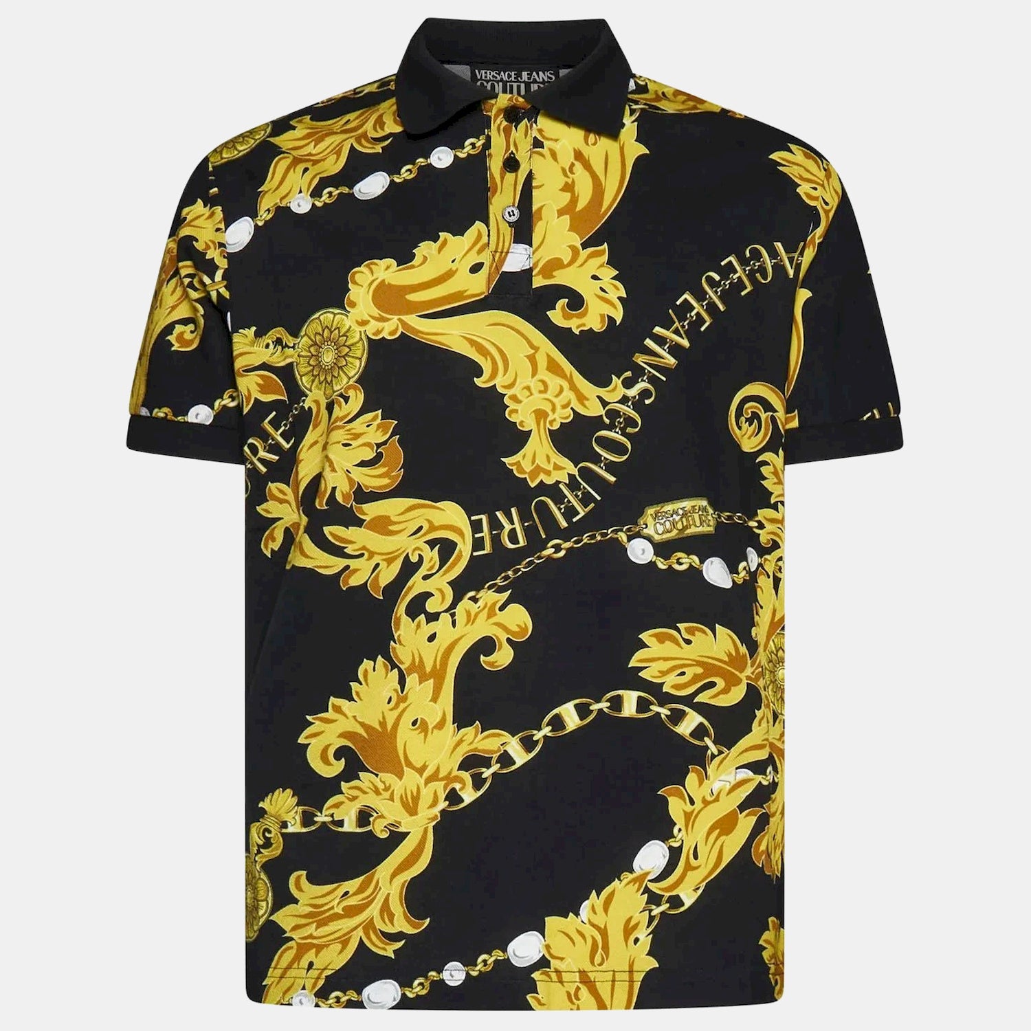 Versace Polo 75gag6s0 Blk Gold Preto Ouro_shot2