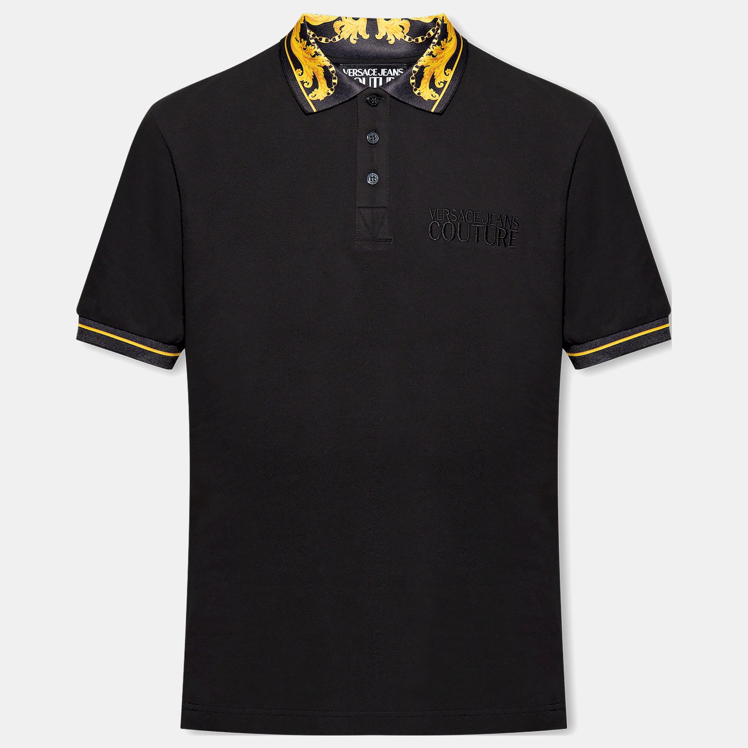 Versace Polo 75gagt05 Blk Gold Preto Ouro_shot1