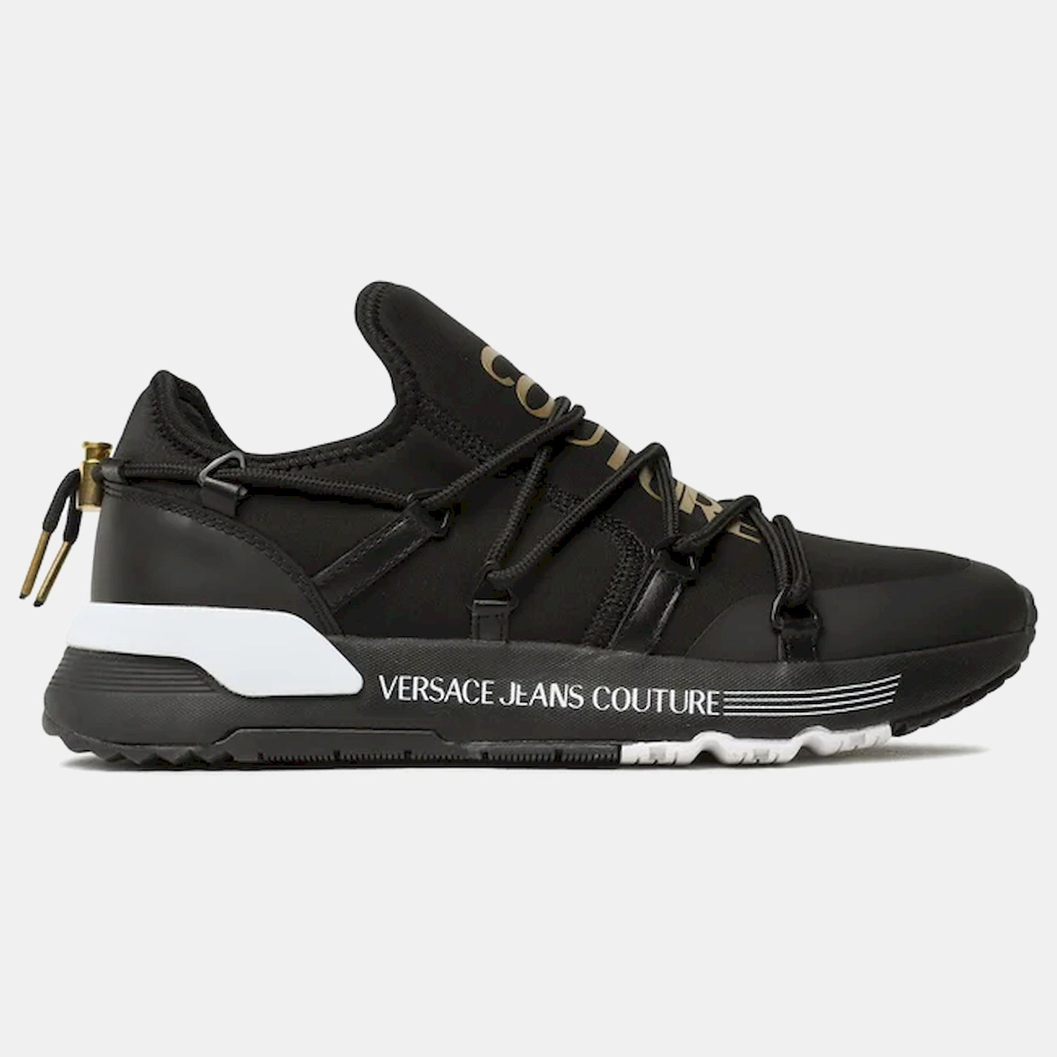 Versace Sapatilhas Sneakers Shoes 74ya3sa6 Blk Gold Preto Ouro_shot1