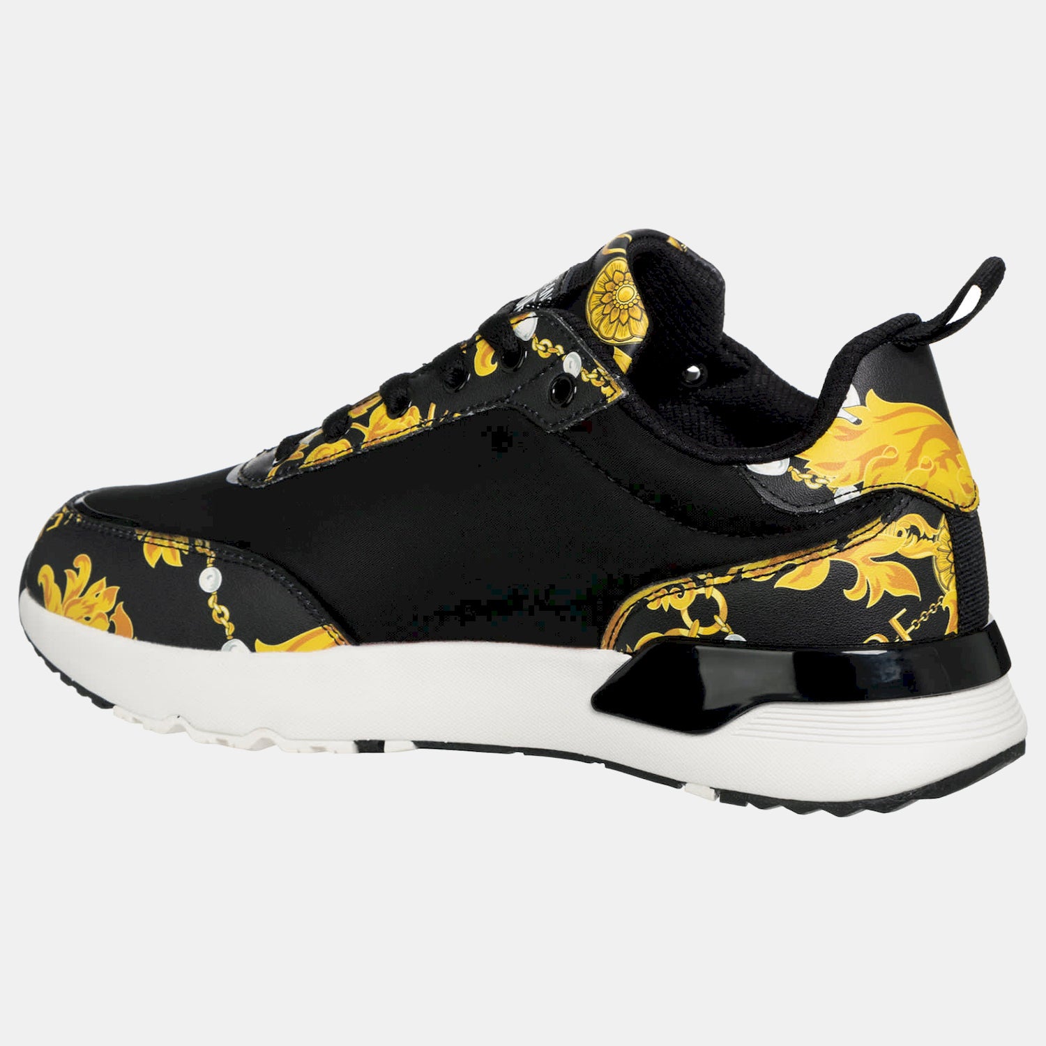Versace Sapatilhas Sneakers Shoes 75va3sa3 Blk Gold Preto Ouro_shot5