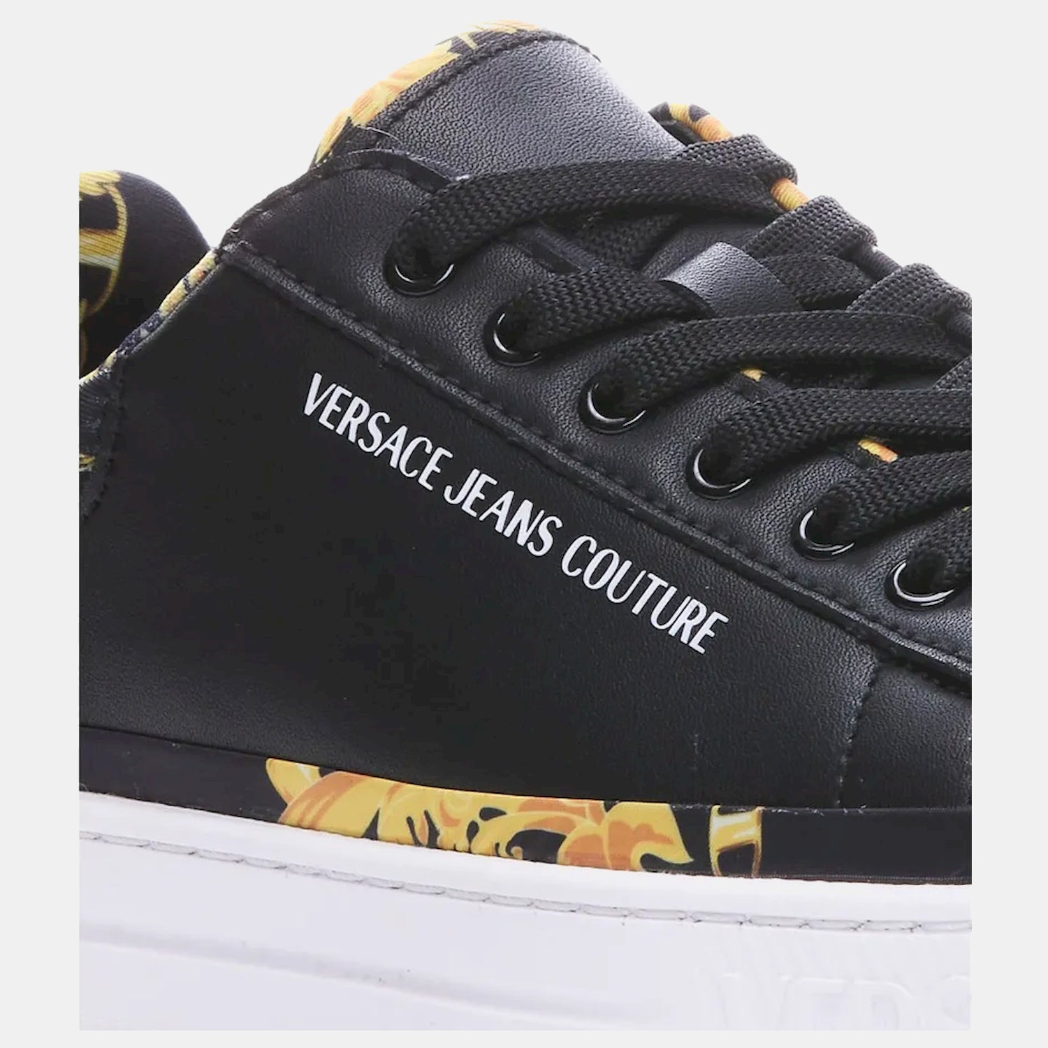 Versace Sapatilhas Sneakers Shoes 75va3sk5 Blk Gold Preto Ouro_shot2