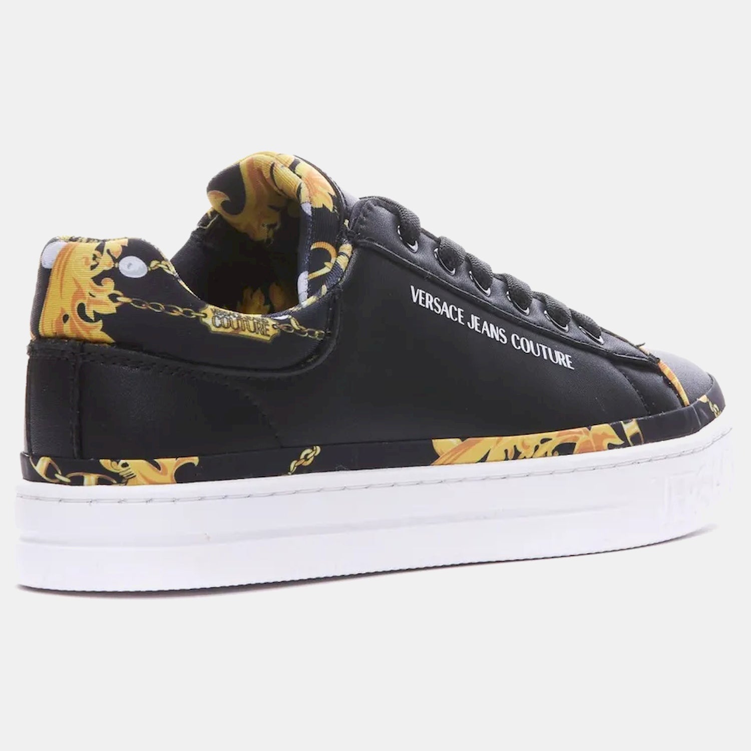 Versace Sapatilhas Sneakers Shoes 75va3sk5 Blk Gold Preto Ouro_shot3