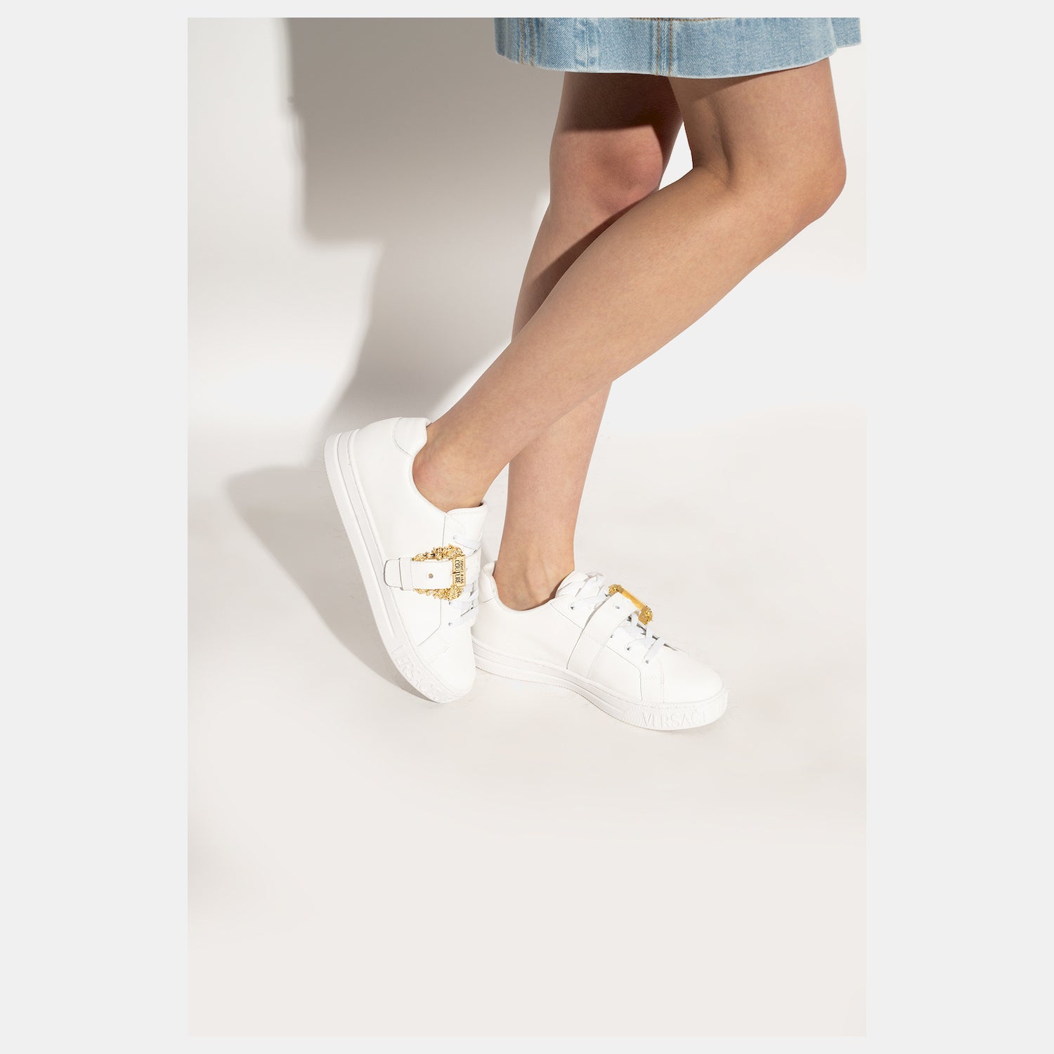 Versace Sapatilhas Sneakers Shoes 75va3sk9 White Branco_shot2