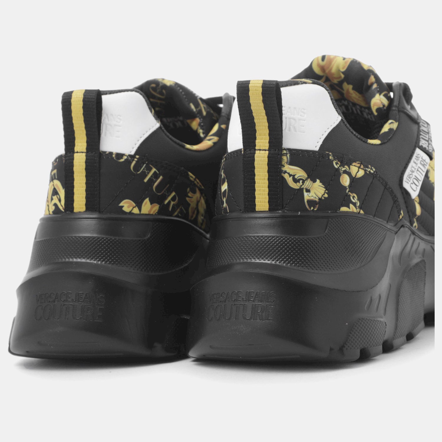 Versace Sapatilhas Sneakers Shoes 75ya3sc7 Blk Gold Preto Ouro_shot2