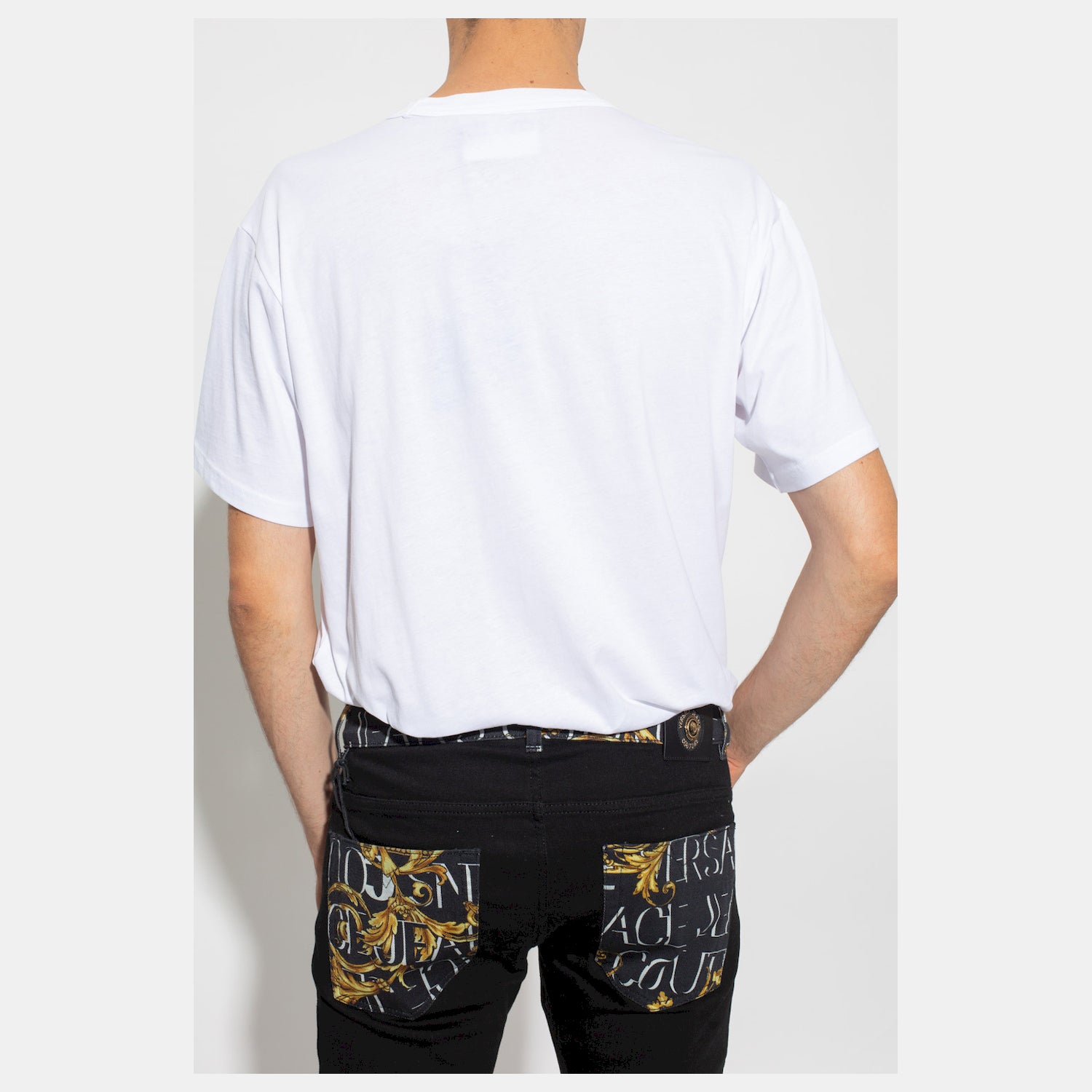 Versace T Shirt 73gaht17 White Branco_shot3