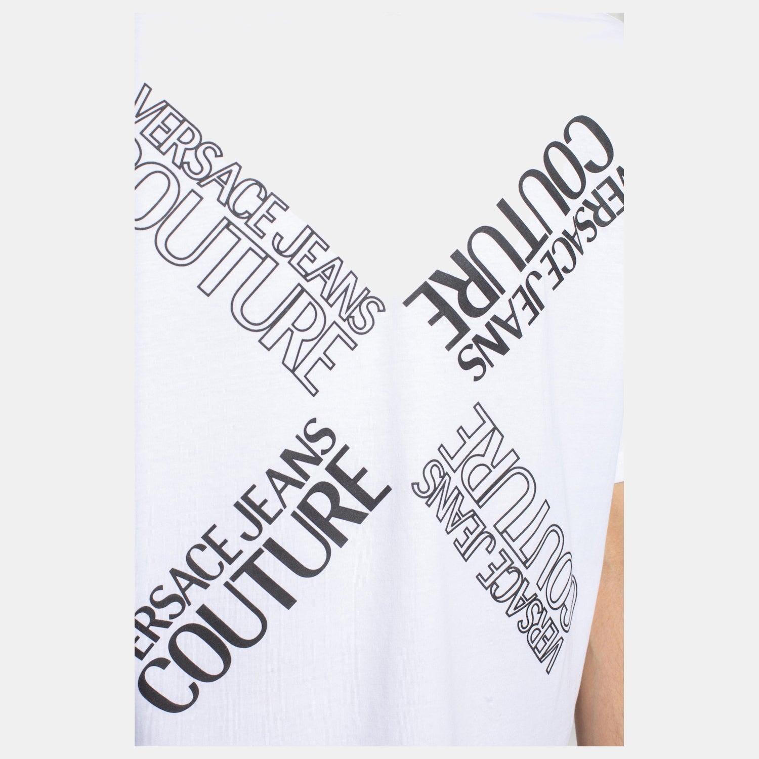 Versace T Shirt 73gaht17 White Branco_shot4