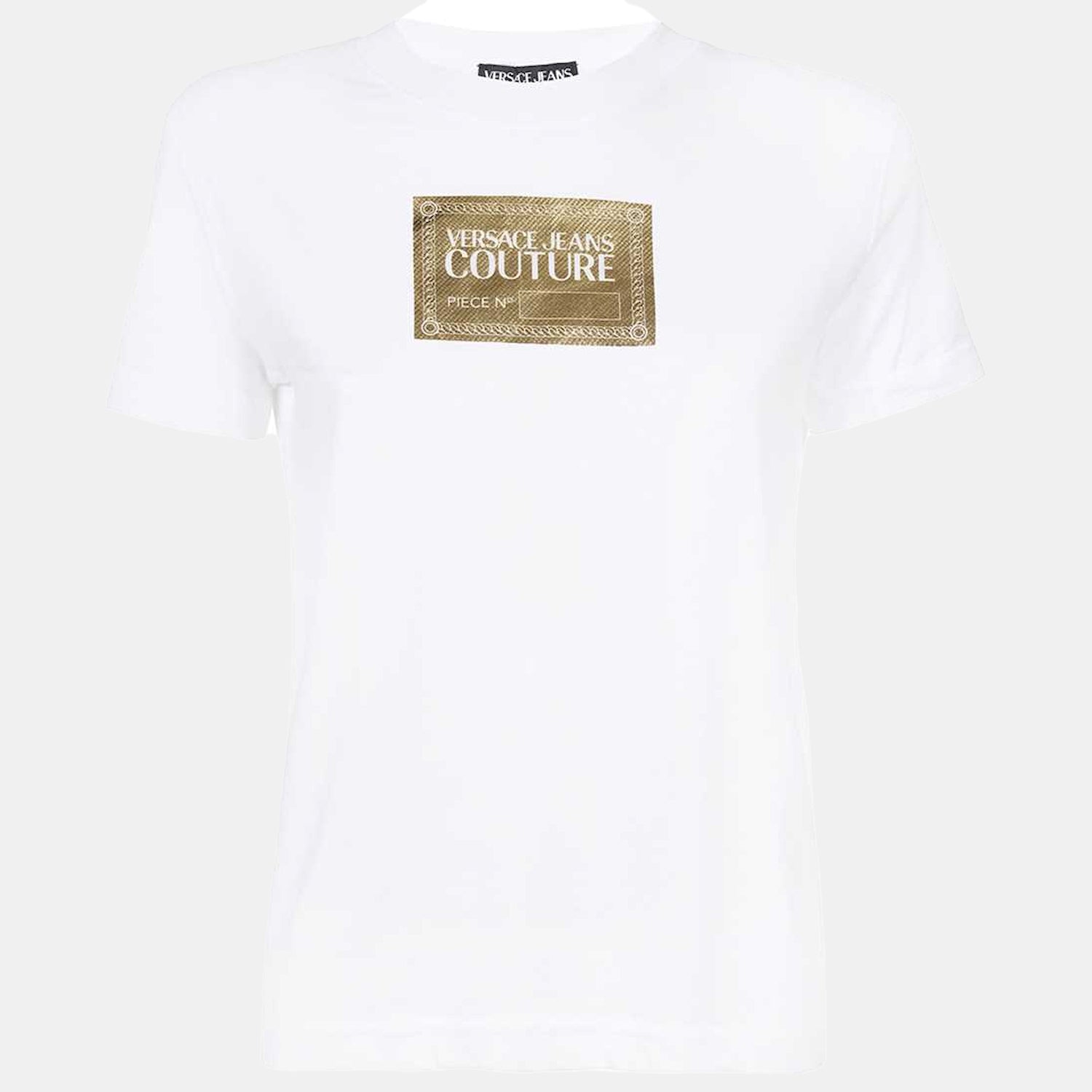 Versace T Shirt 73hahg02 Whi Gold Branco Dourado_shot1