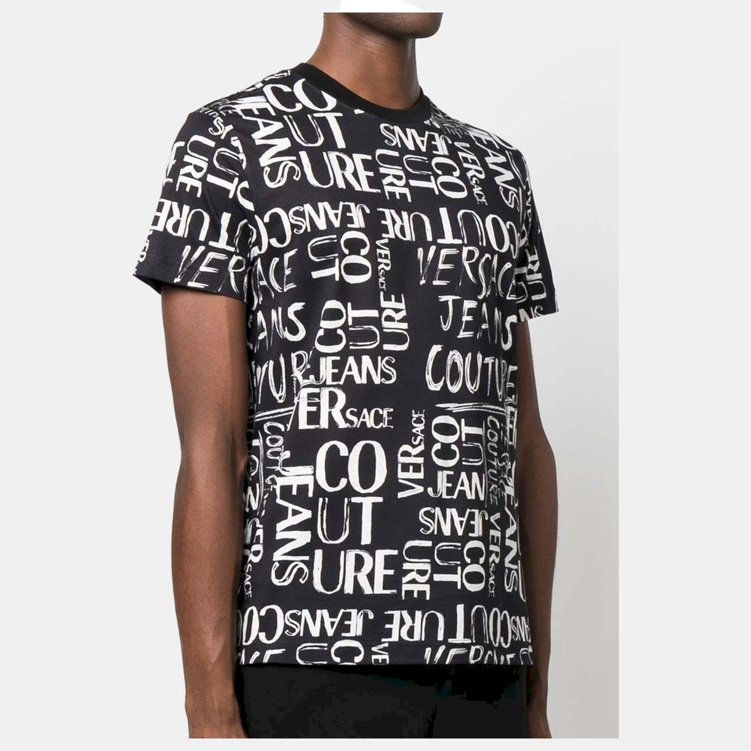 Versace T Shirt 74gah6s2 Black Preto_shot2