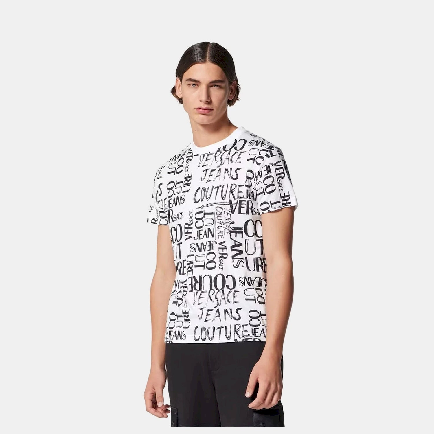 Versace T Shirt 74gah6s2 White Branco_shot3