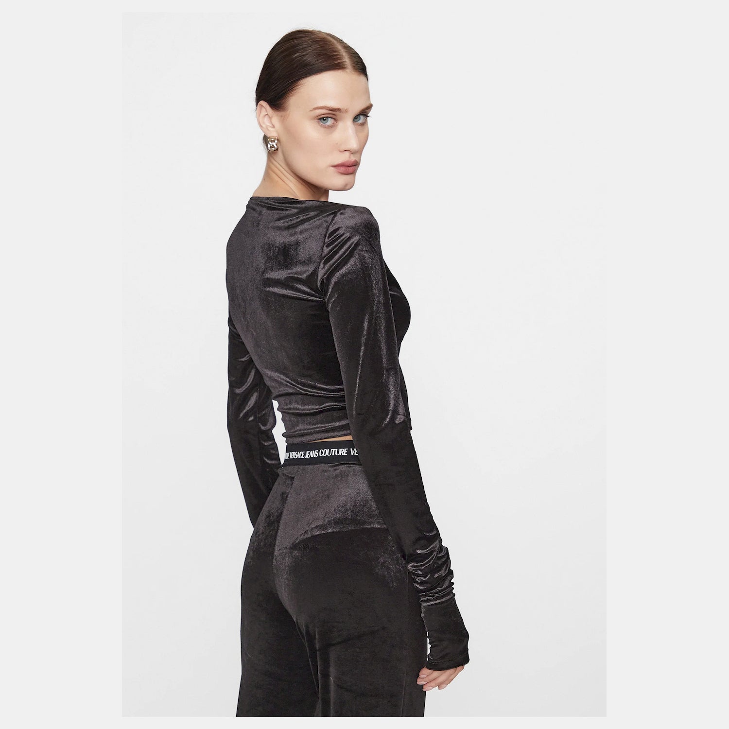 Versace Top 75hah605 Black Preto_shot1