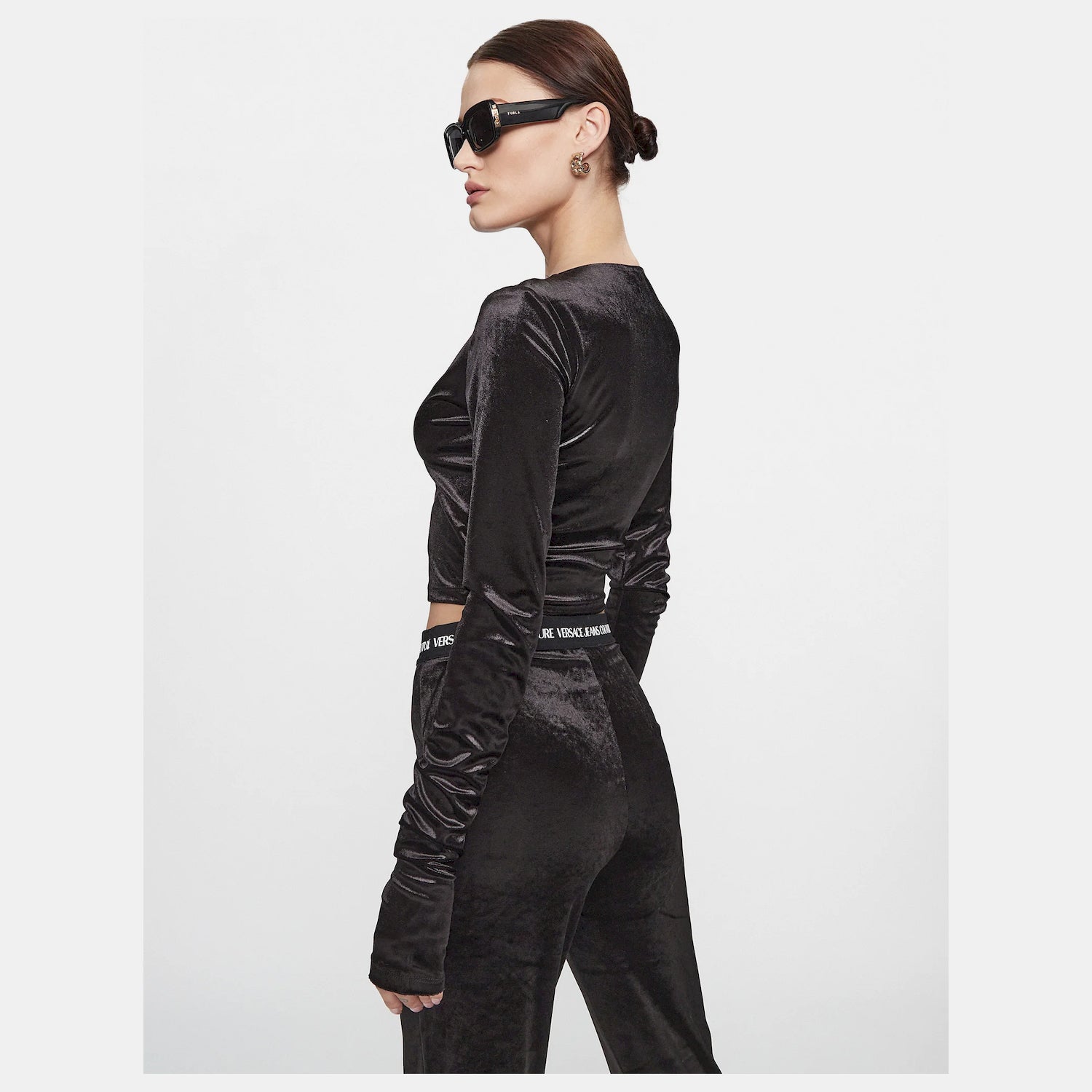 Versace Top 75hah605 Black Preto_shot3