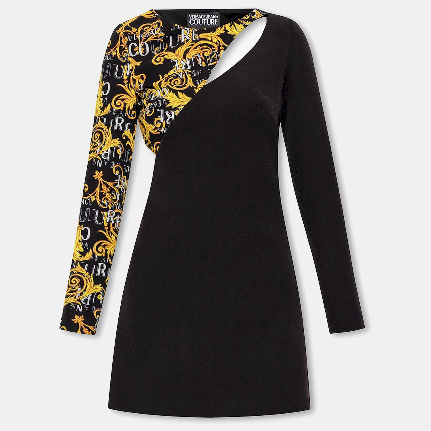 Versace Vestido  Dress 74hao910 Blk Gold Preto Ouro_shot1