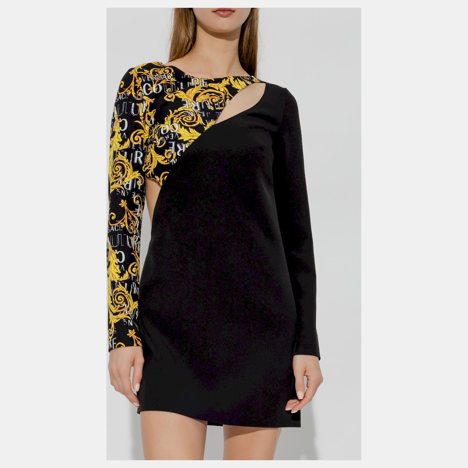 Versace Vestido  Dress 74hao910 Blk Gold Preto Ouro_shot2