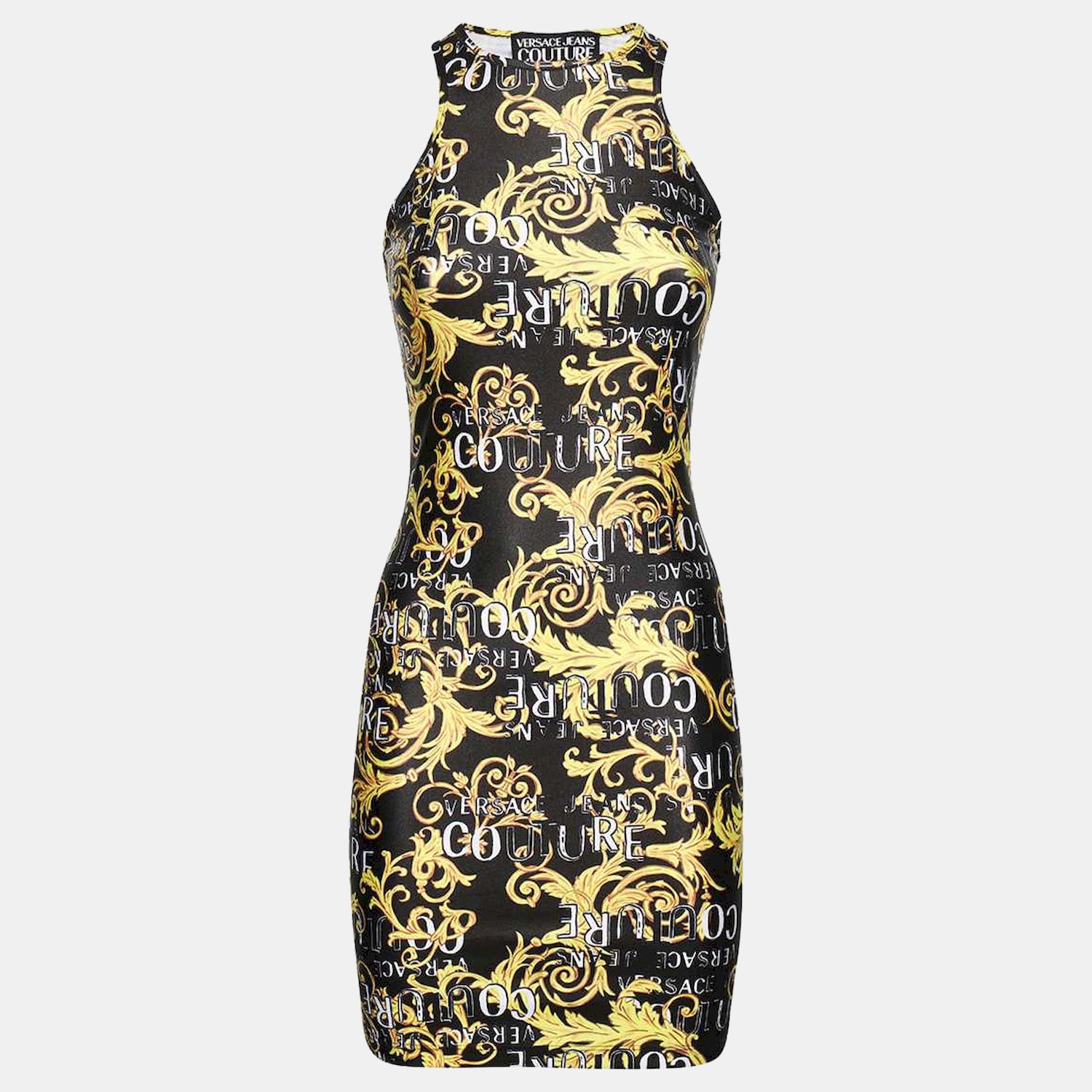 Versace Vestido Dress 74hao944 Blk Gold Preto Ouro_shot1
