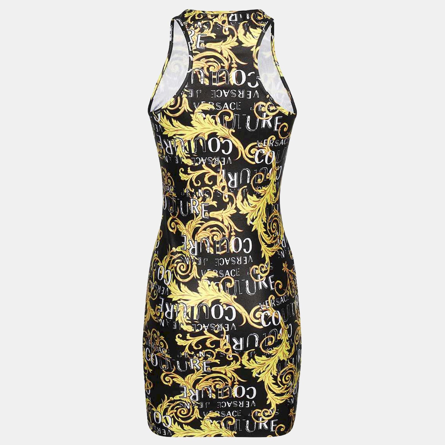 Versace Vestido Dress 74hao944 Blk Gold Preto Ouro_shot2