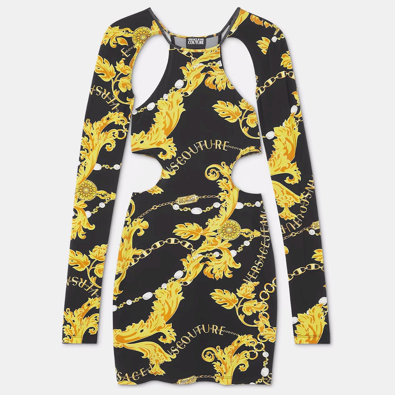 Versace Vestido  Dress 75hao919 Blk Gold Preto Ouro_shot1