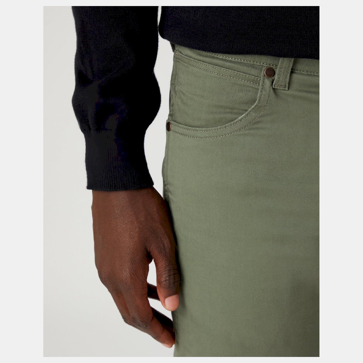 Wrangler Calcas Trousers W18sea Olive Olive_shot1