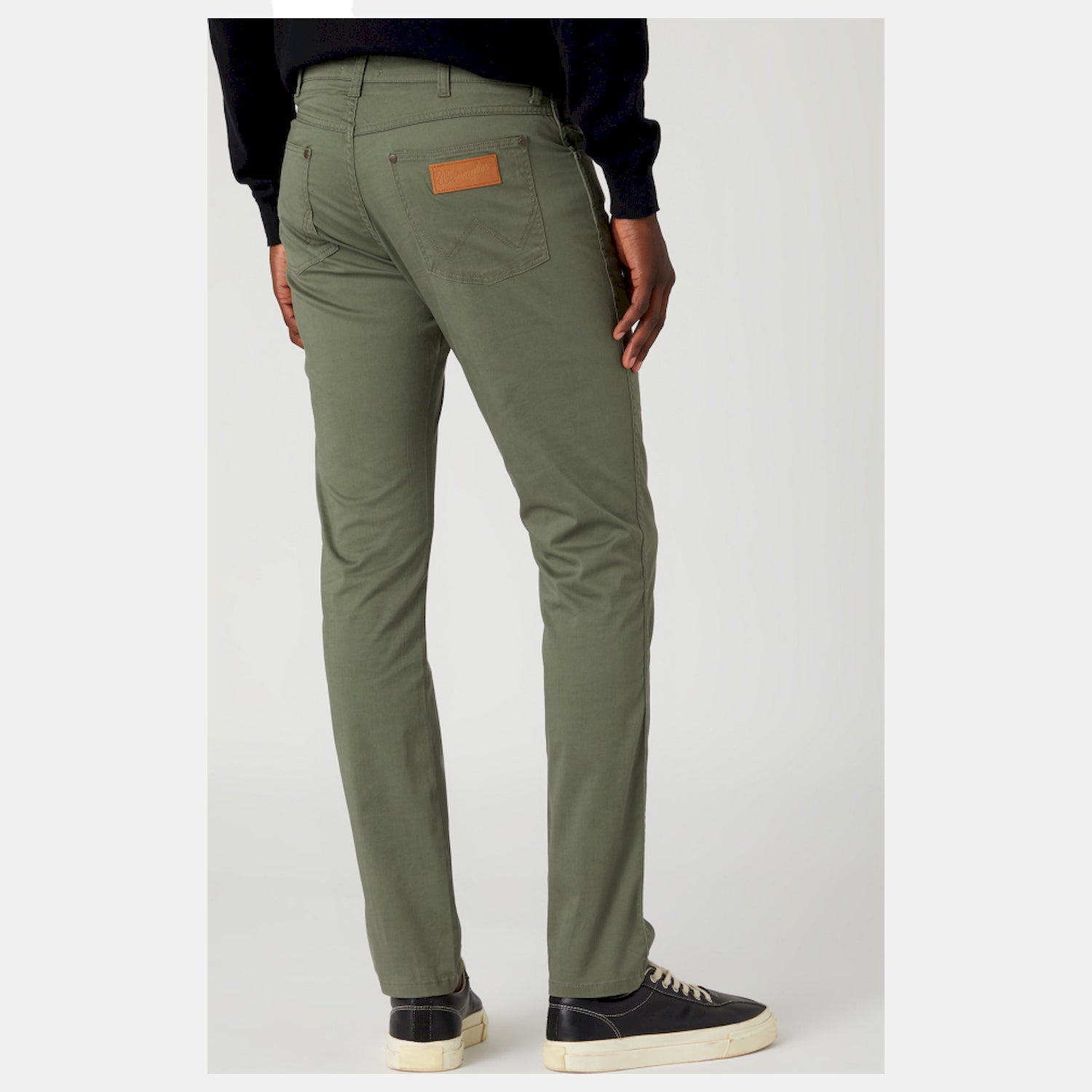 Wrangler Calcas Trousers W18sea Olive Olive_shot3
