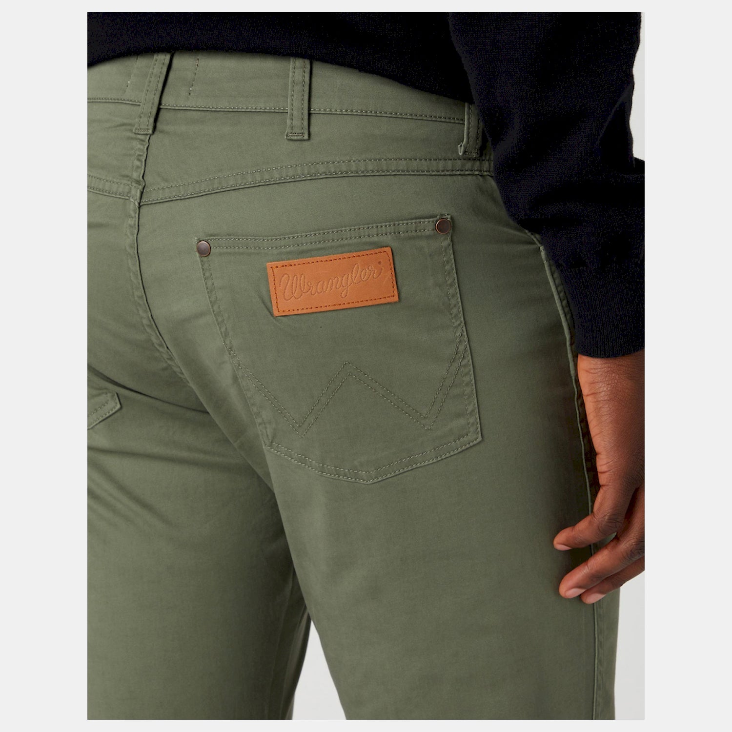 Wrangler Calcas Trousers W18sea Olive Olive_shot4