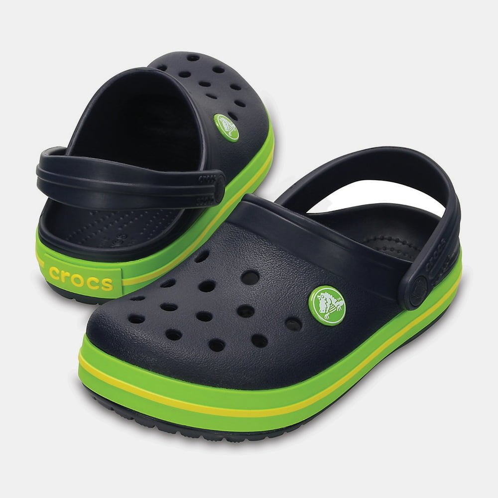 crocs-sandálias-shoes-crocbandk-navy-green-navy-verde