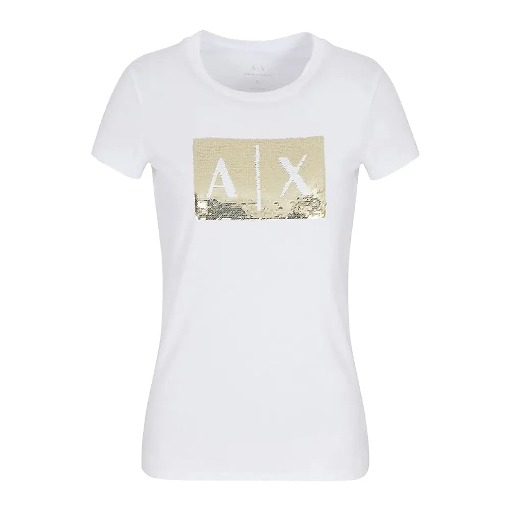 Armani-Exchange-t-shirt-donna-8NYTDL-YJ73Z-M0015-White-Gold_resultado
