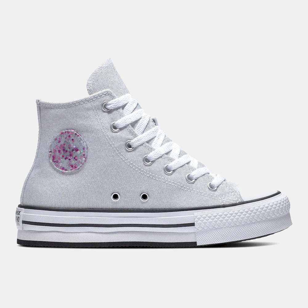 All Star Converse Botas Boots 272839c Silver Pin Preateado Rosa Shot1