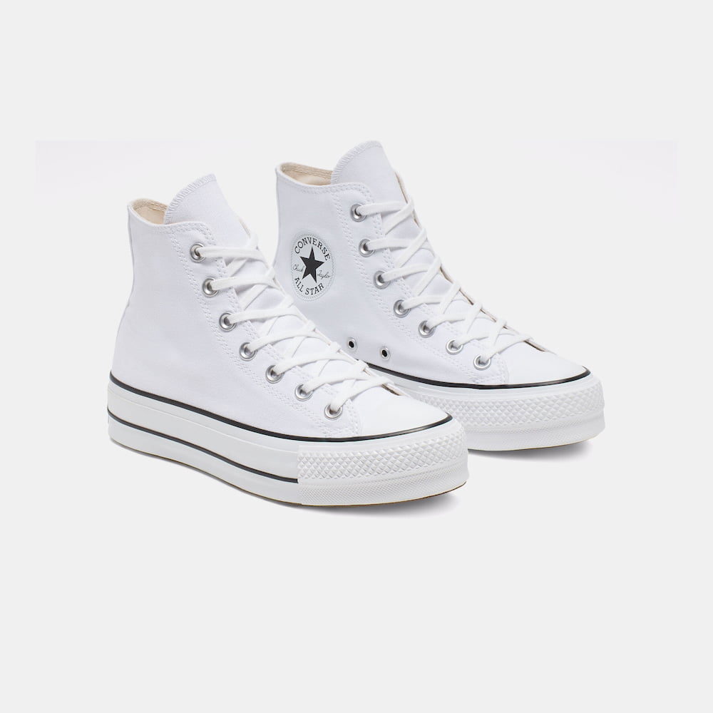 Converse best sale plataforma branco