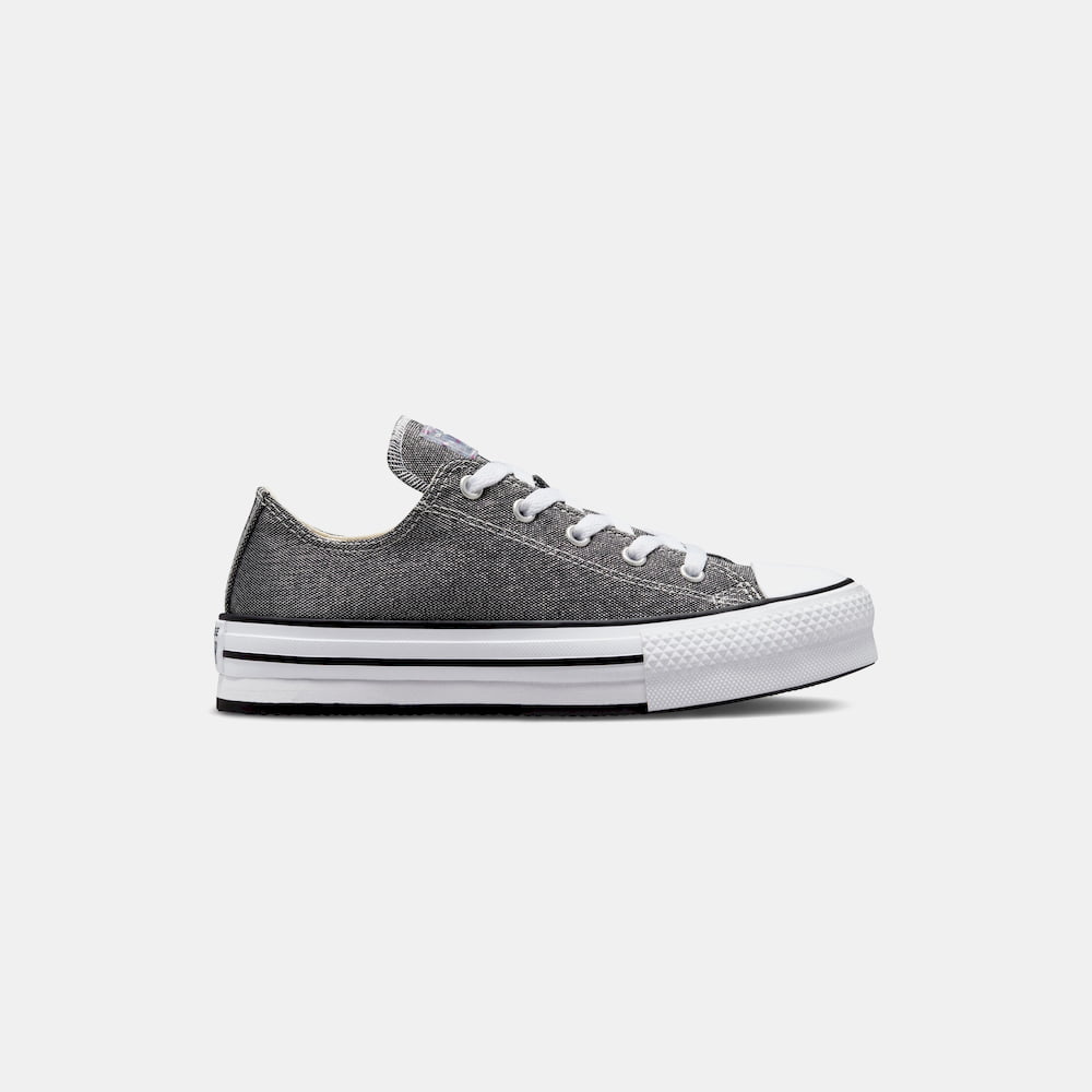 All Star Converse Sapatilhas Sneakers Shoes 272840c Blk Silver Preto Silver Shot2