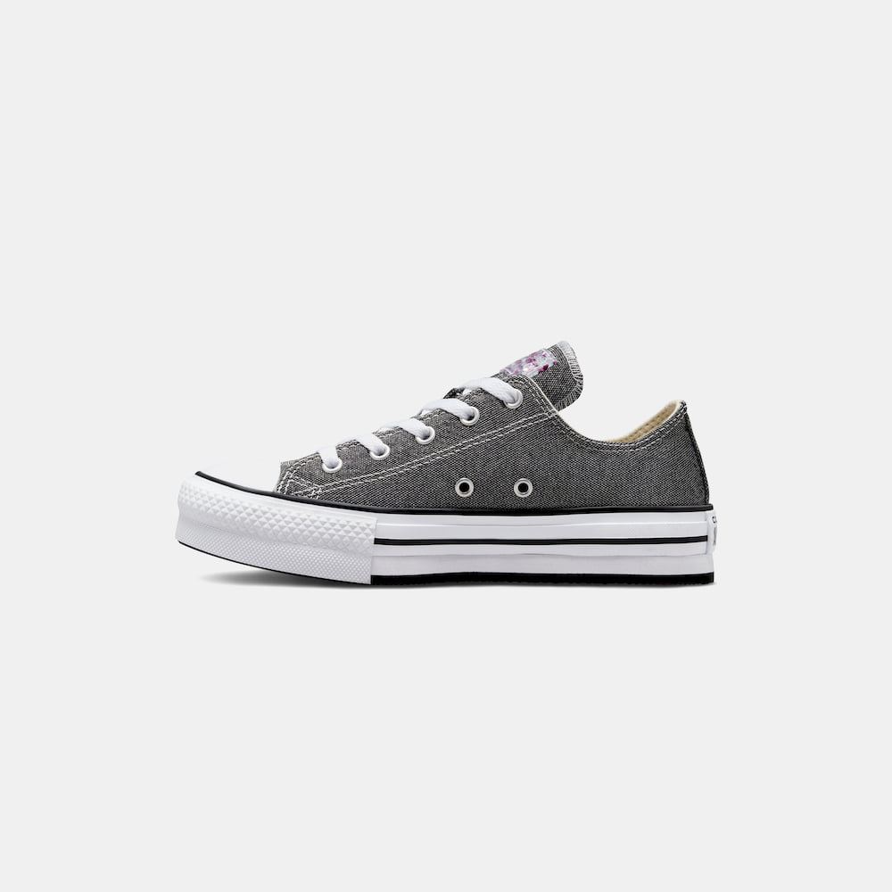 All Star Converse Sapatilhas Sneakers Shoes 272840c Blk Silver Preto Silver Shot6