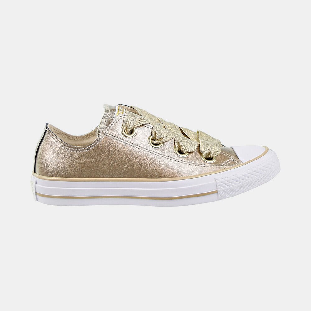 All Star Converse Sapatilhas Sneakers Shoes 561696c Metal.gold Ouro Metal Shot5