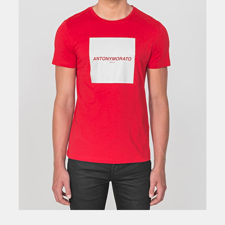 Antony Morato T Shirt Mmks01733 Red Vermelho Shot2