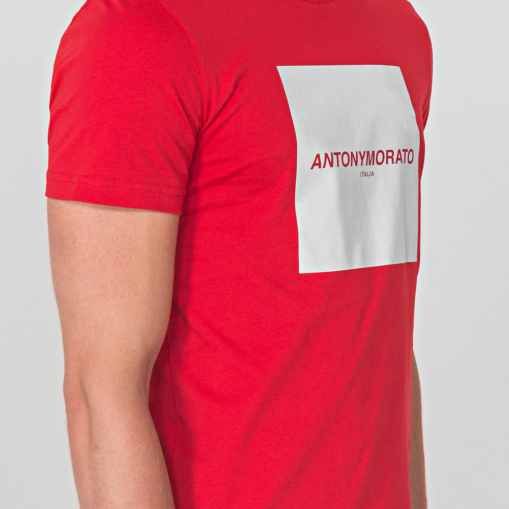 Antony Morato T Shirt Mmks01733 Red Vermelho Shot7