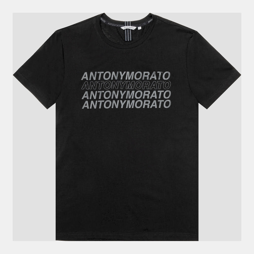 Antony Morato T Shirt Mmks02095 Black Preto Shot14