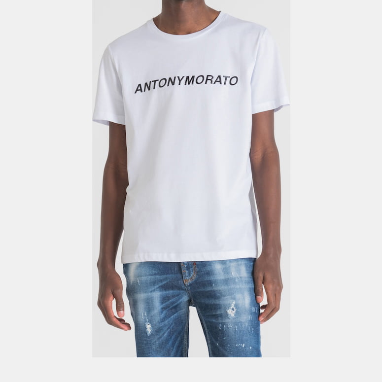 Antony Morato T Shirt Mmks02096 White Branco Shot2
