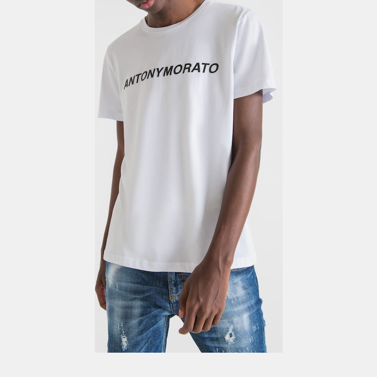 Antony Morato T Shirt Mmks02096 White Branco Shot6
