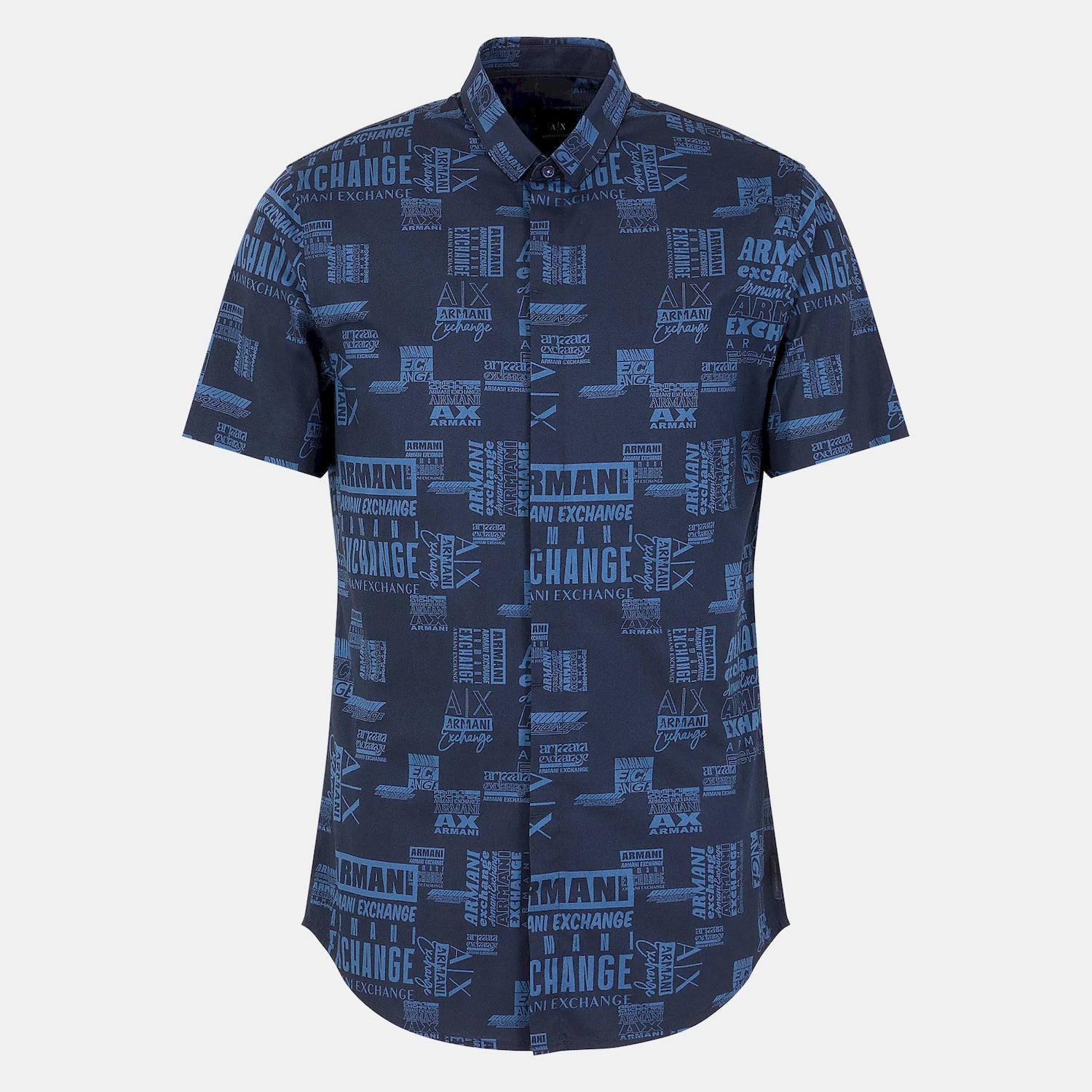 Armani Camisa  Shirt 3dzc04 Zneaz Navy Blue Navy Blue_shot5