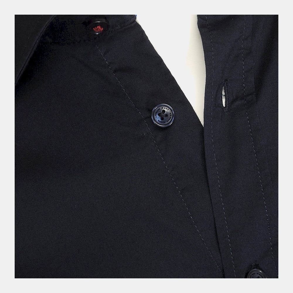 Armani Camisa Shirt B6c74 Na Black Blue Preto Azul Shot7