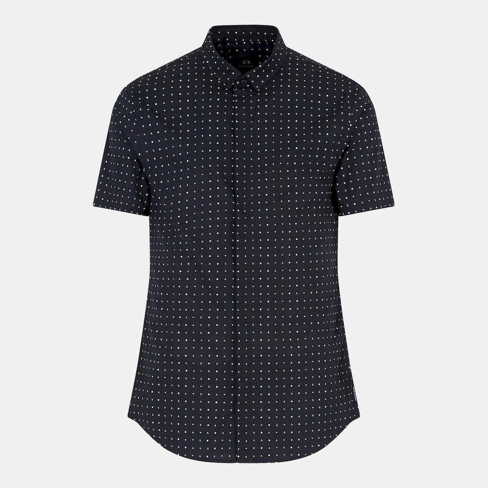 Armani Camisa Shirt Zc04 Zneaz Navy Navy Shot10