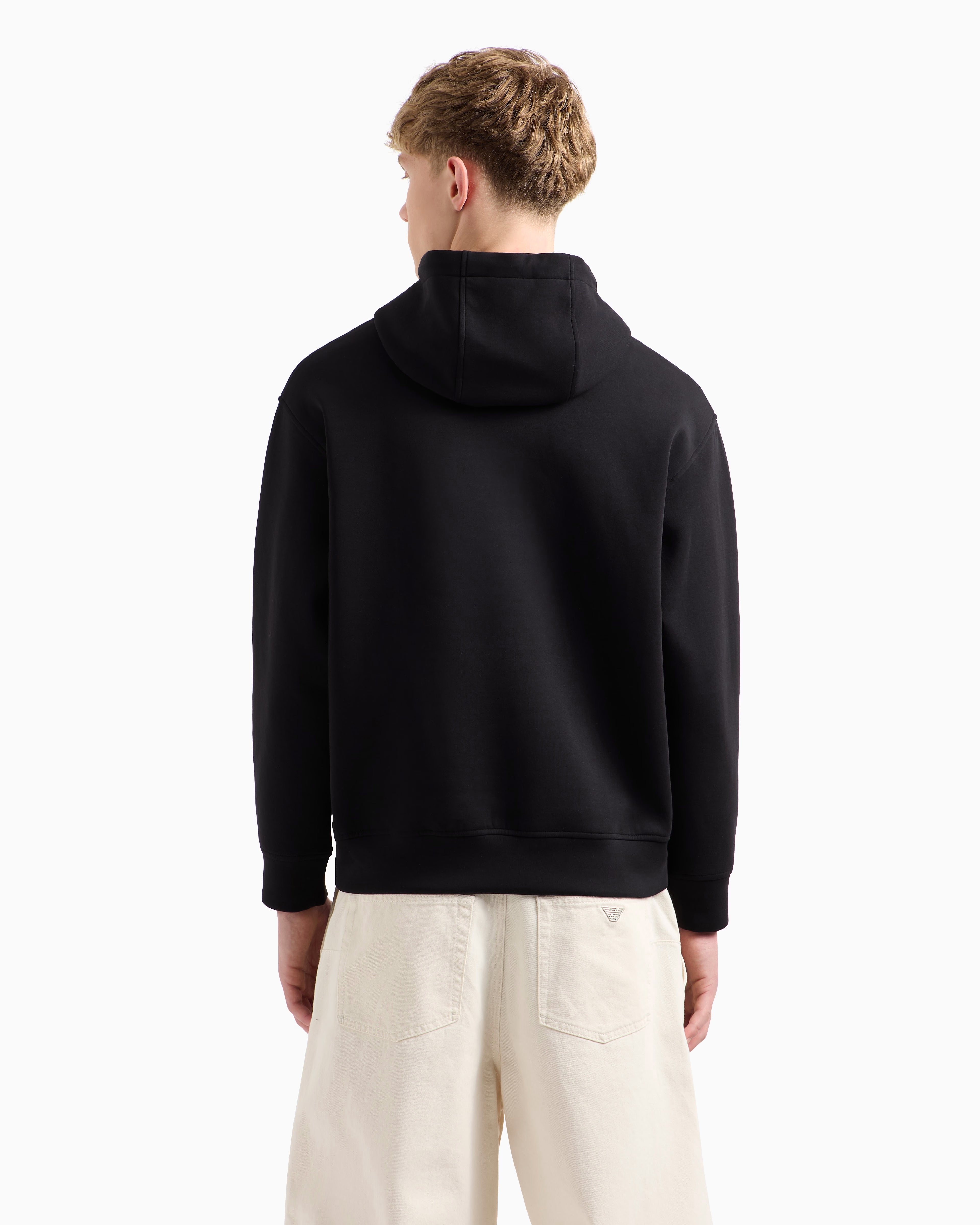 Armani Camisola Hoodie Em001121 Af10013 Black Preto_shot4