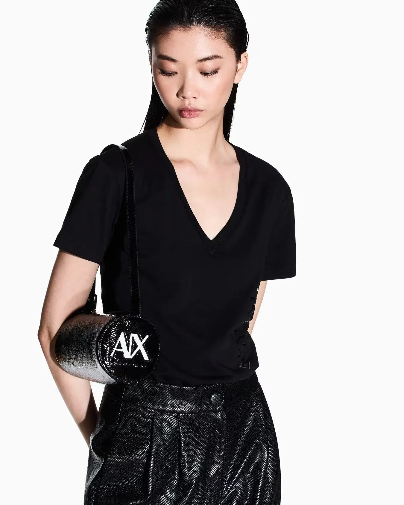 Armani Exchange Bolsa Bag Xw001216 Af17122 Black Preto_shot6