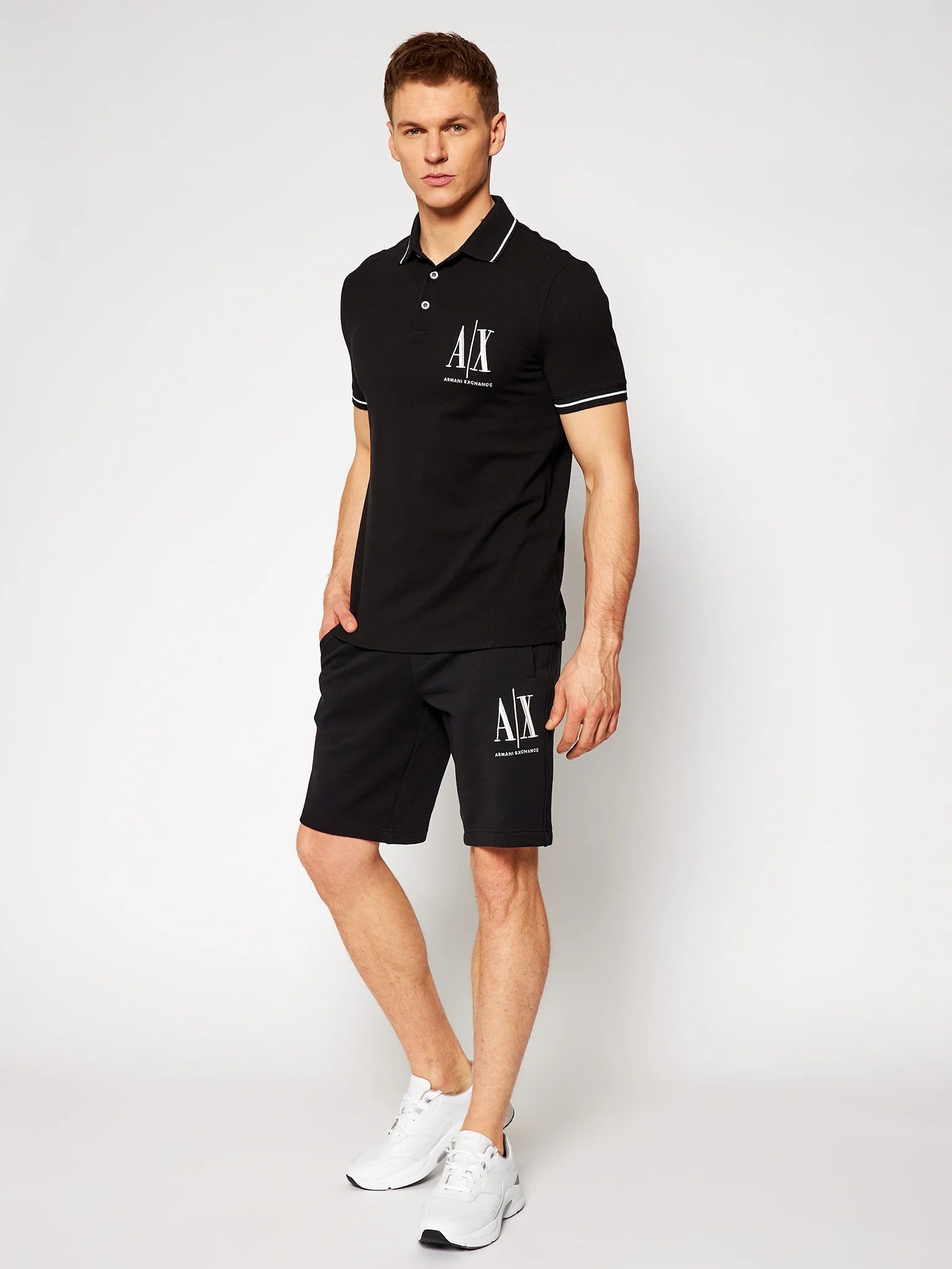 Armani Exchange Calcao Shorts 8nzspa Zj1zz Black Preto_shot2